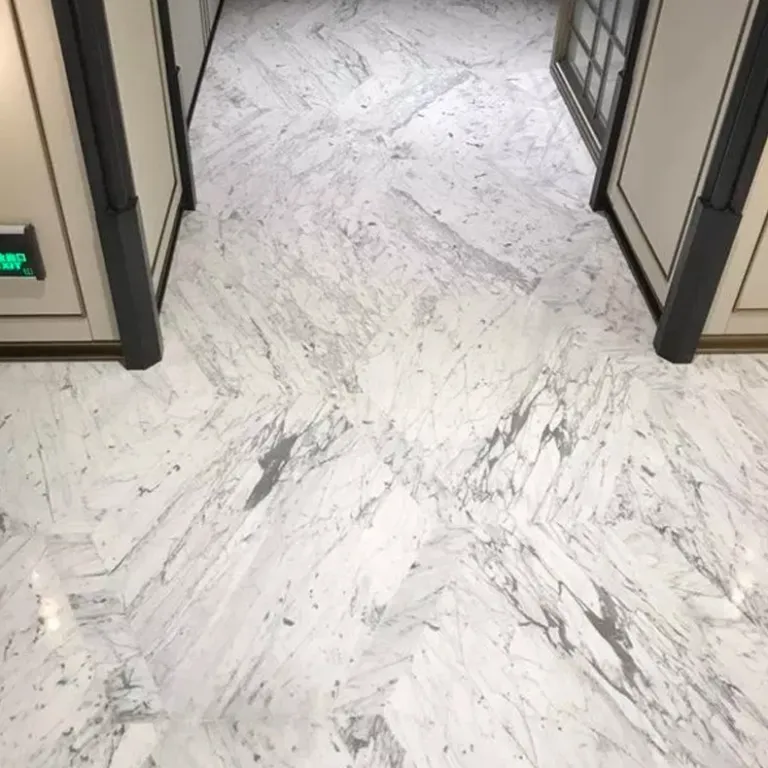 صفحه بزرگ سنگ مرمر طبیعی سفید کارارا بیانو برای جزیره کابینت مبلمان سنگ دیوار و کف کارخانه فرآوری
