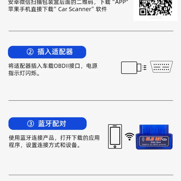 دستگاه عیبیاب خودرو ELM327 دومود 5.1 بلوتوث obd2 مینی v2.1 Bluetooth