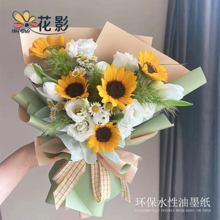 کاغذ اویا و کاغذ هانسو دو رنگ ضدآب برای بسته‌بندی گل، دسته گل فروشی، کاغذ کادو و مواد بسته‌بندی هدیه