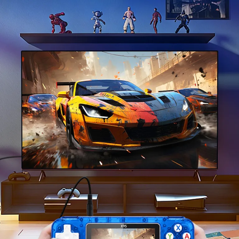 کنسول بازی دستی جدید X95 با صفحه‌نمایش 3 اینچی HD، بازی‌های رترو و نوستالژیک دوران کودکی، قابل حمل