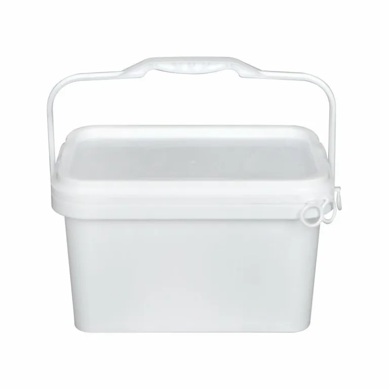 سطل مستطیلی 2L/3L/5L/10L/20L سطل پلاستیکی مستطیلی برای نگهداری پیچ و مهره، سطل مواد شیمیایی و رنگ با دسته