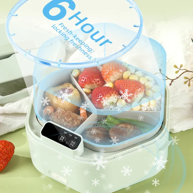 ظرف غذای قابل حمل بی‌سیم با قابلیت گرم‌کردن، ظرف ناهار زیبا و قابل حمل، مدل شارژی بدون نیاز به برق