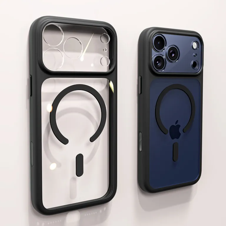 قاب گوشی اپل iPhone18ProMax شفاف مگنتی با محافظت کامل لنز 17 ضد ضربه مخصوص صادرات