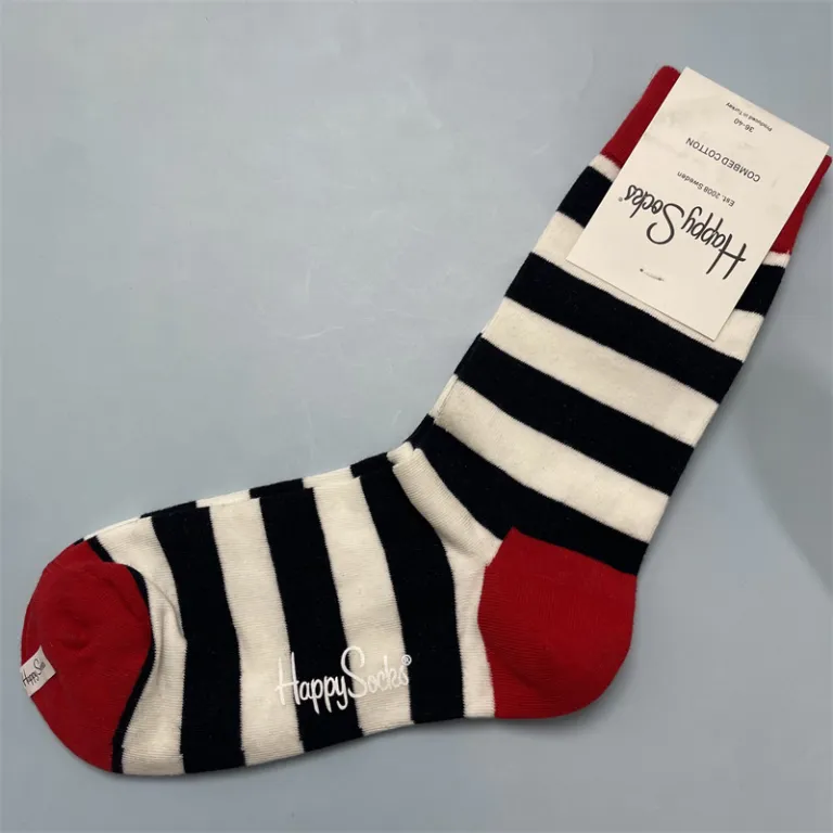 جوراب زنانه رنگارنگ HappySocks طرح کارتونی بامزه مدل اینستاگرامی نیمه‌ساقه بیرونی خیابانی