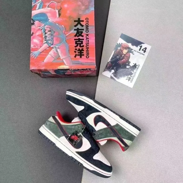 کفش اسکیت‌بورد ساق‌کوتاه سری دایو کاتسوهیرو Dunk Low اورجینال پوتیان، کفش ورزشی مردانه و زنانه، طرح جفت