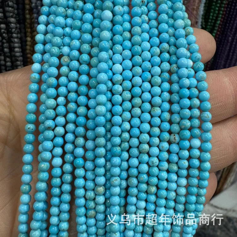 2mm3mm4mm مهره‌های گرد کوچک سنگ طبیعی، لوازم جانبی زیورآلات، آمیتیست، آونتورین سبز، تورمالین، مهره‌های DIY عمده