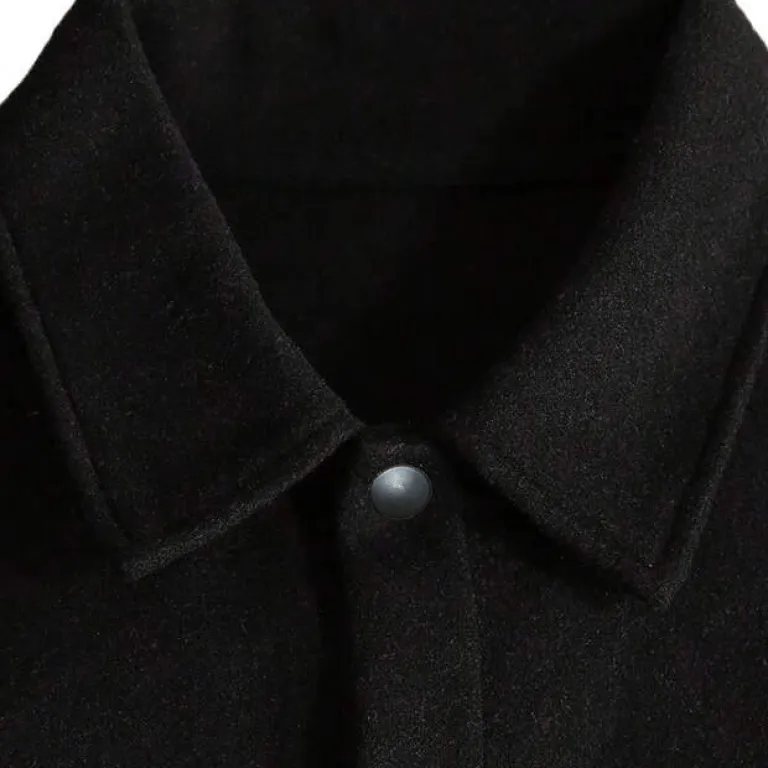 ژاکت مردانه جدید پاییزه و زمستانه اروپایی و آمریکایی برون‌مرزی آمازون TEMU، یقه برگردان ماهوتی، اسپرت راحتی و کژوال