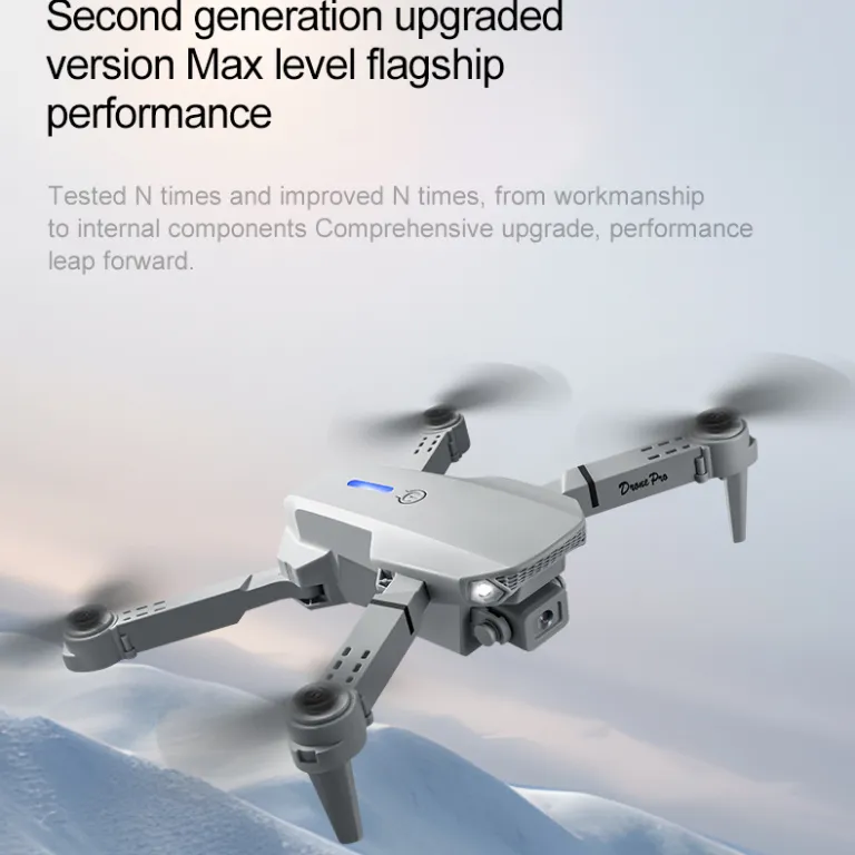 پهپاد چهار ملخه اسباب‌بازی کودکان با صفحه‌نمایش اختصاصی و دوربین هوایی، مدل جدید drone برون‌مرزی e88