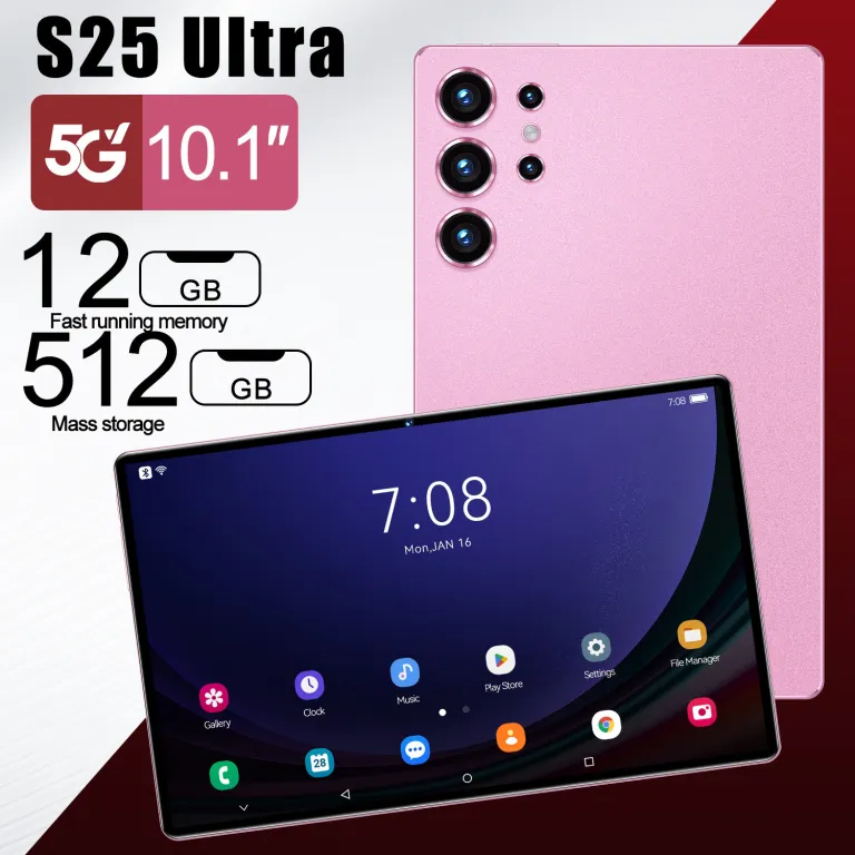 S25 تبلت Ultra 5G سیمکارتخور با پشتیبانی از تمام شبکهها، دانلود اپلیکیشن از گوگلپلی، تماس تصویری و دوربین عکاسی