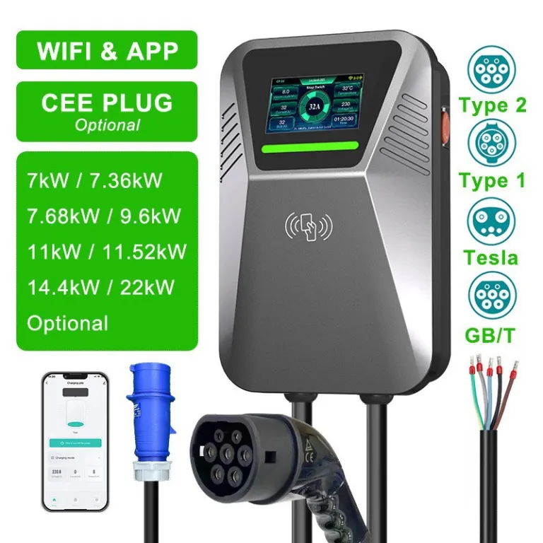 شارژر خودرو برقی 7KW خانگی استاندارد اروپا Type2 استاندارد آمریکا Type1 شارژر خودرو انرژی نو BYD 11KW22KW