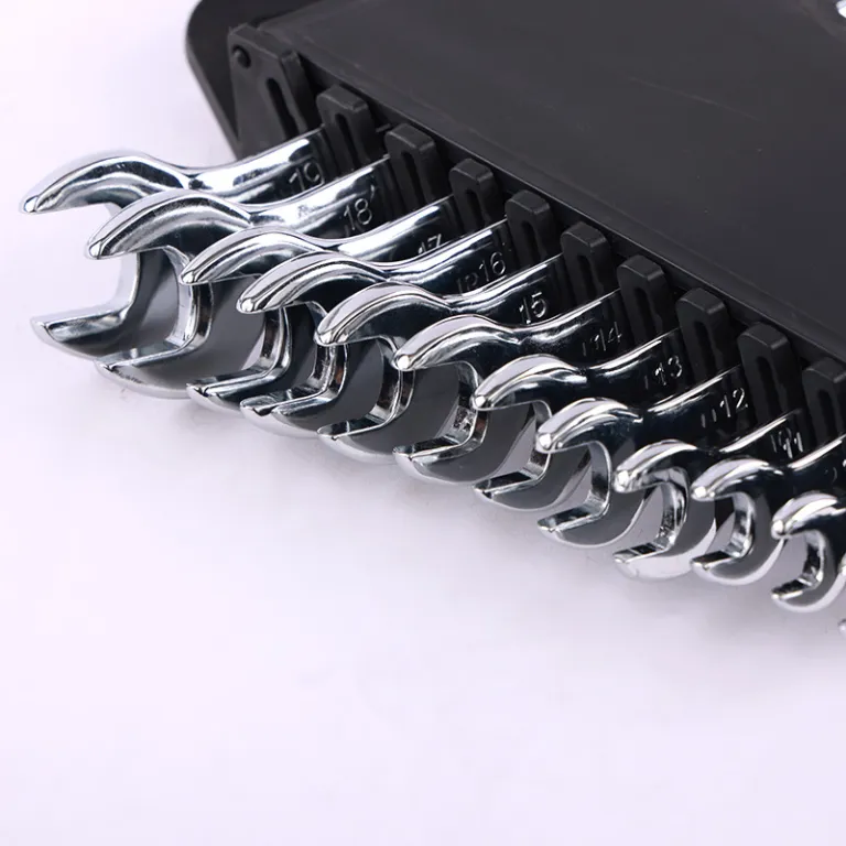 مجموعه آچار تخت و رینگی آینه‌ای 12 تکه دوکاره تعمیرات خودرو و مکانیکی 8-24mm