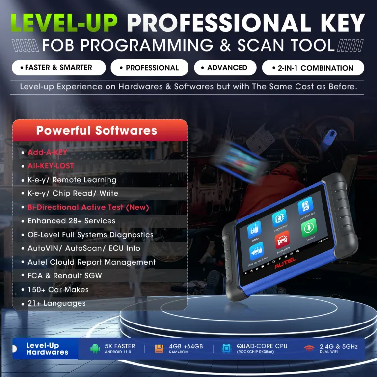 دستگاه عیبیاب خودرو دااتونگ AUTELIM508S نسخه خارجی قابل حمل ضدسرقت قفلکننده برنامهریزی کلید