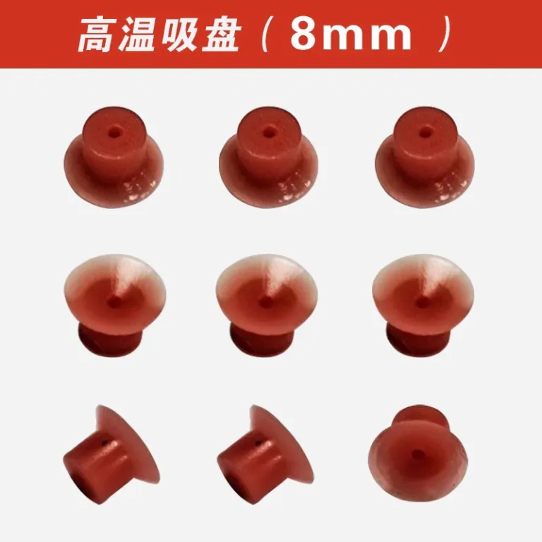 وکیوم چاک مقاوم در برابر حرارت تا 450 درجه 8mm نازل مکش قرمز سیلیکونی مخصوص ایستگاه تعمیر BGA 15mm سوراخ گرد