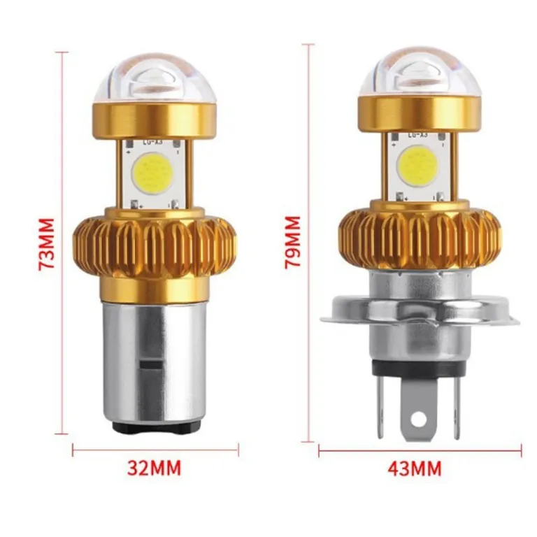چراغ جلوی LED موتورسیکلت مخصوص صادرات چراغ جلوی خودروی برقی پرنور P15DH412-80V لامپ جلو
