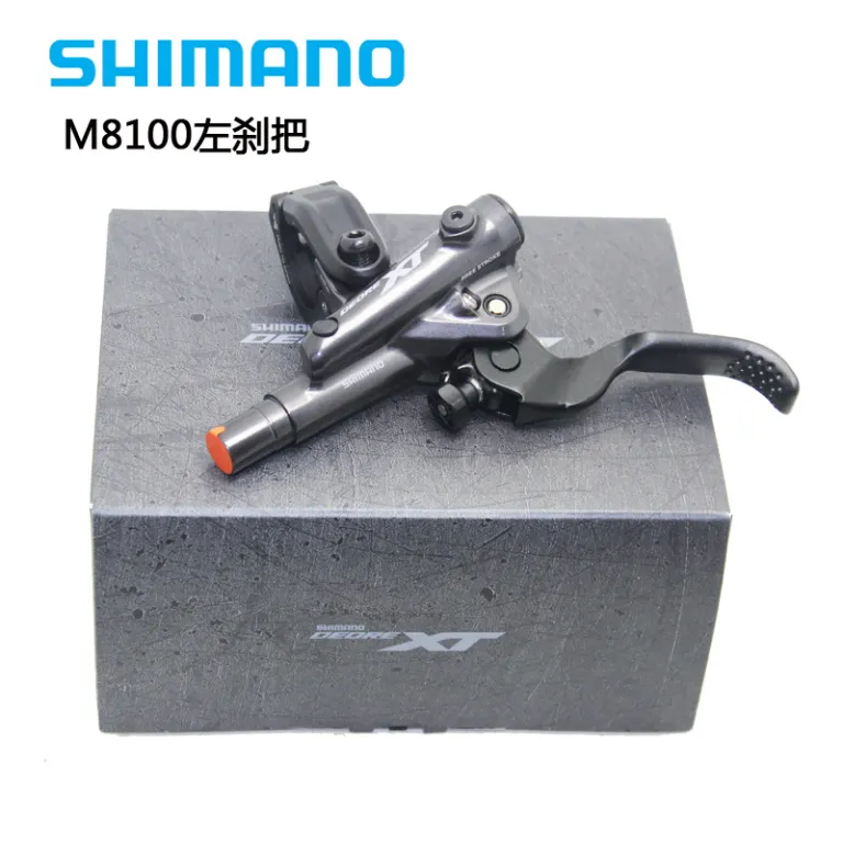 ترمز هیدرولیک SHIMANO XT M8100 M8120 مخصوص دوچرخه کوهستان، مجموعه اهرم ترمز و کالیپر
