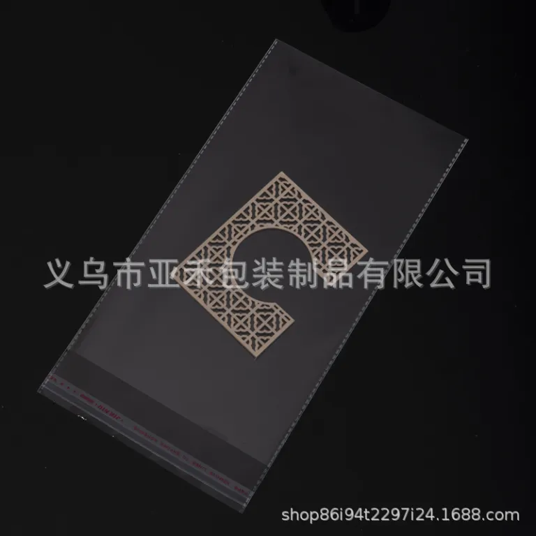 کیسه خودچسب شفاف OPP کیسه پلاستیکی چسب‌دار بسته‌بندی زیورآلات کیسه تخت موجود