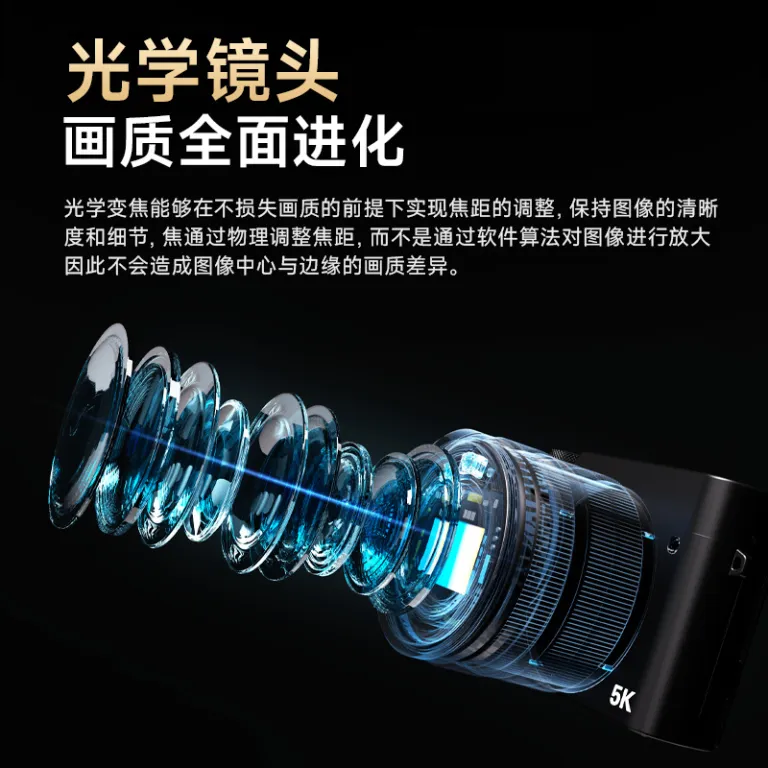 DC209X دوربین دیجیتال زوم اپتیکال فرامرزی با کیفیت تصویربرداری بالا، مناسب مبتدیان و دانش‌آموزان، مجهز به سلفی و زیباسازی چهره