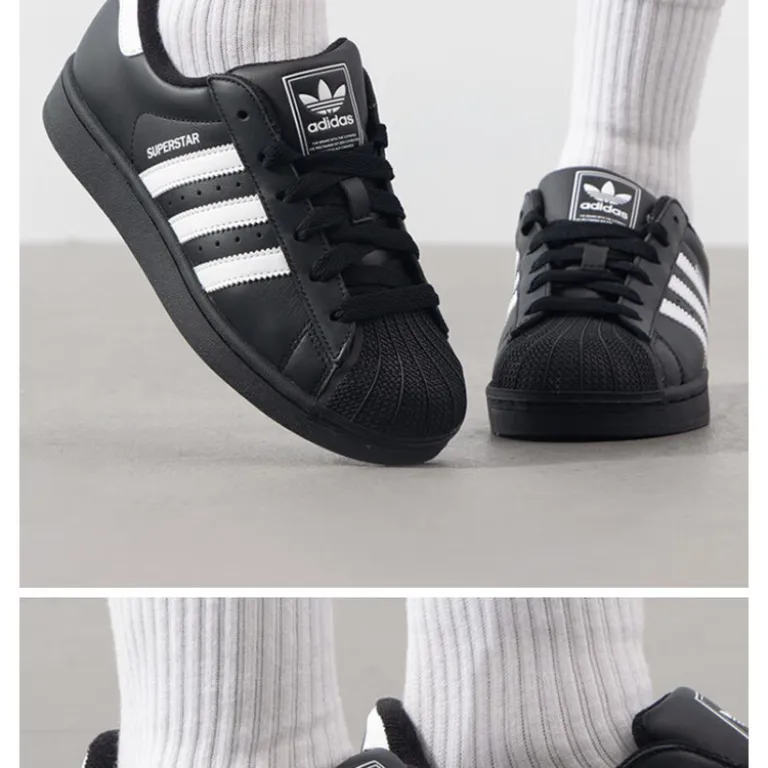 کفش راحتی adidas Originals Superstar 2 با طراحی پنجه صدفی، سبک و خنک، مناسب استفاده روزمره