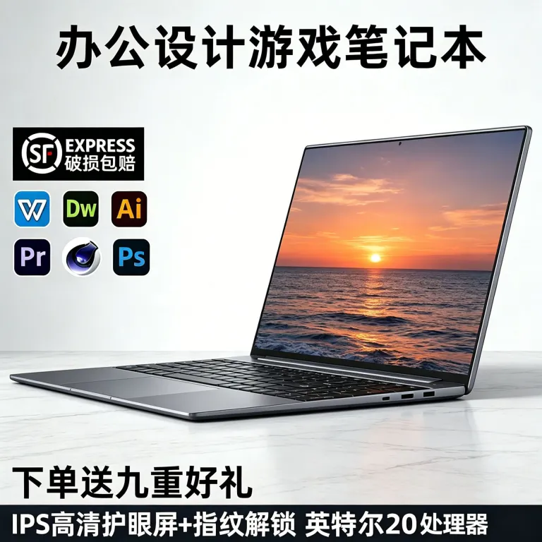 لپ‌تاپ 15.6 اینچی Core i7i5 با گرافیک مجزا برای برنامه‌نویسی، اداری، گیمینگ و بازی، ارسال مستقیم از انبار