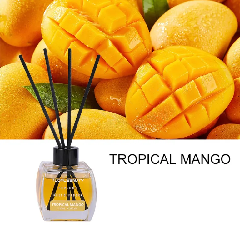 120ML دیفیوزر چوبی با اسانس طبیعی، خوشبوکننده هوا مناسب اتاق خواب، دفتر کار و منزل