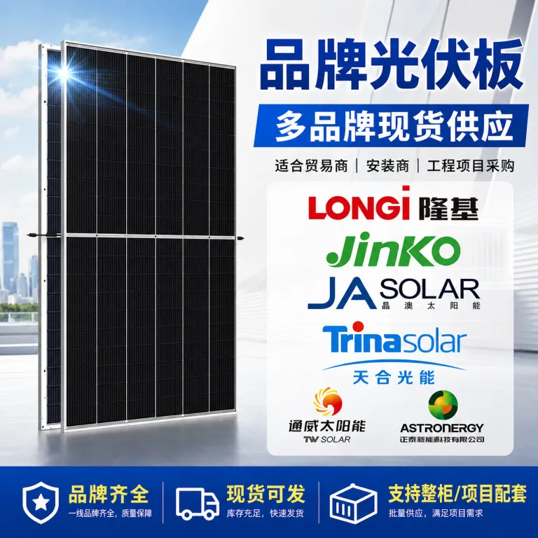 پنل خورشیدی لونگی جی‌ای سولار ترینا سولار جینکو سولار آی‌کیو550W پنل تولید برق فتوولتائیک ماژول خورشیدی700W