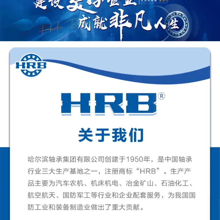 بلبرینگ HRB هاربین 631163126313 مخصوص موتورهای متوسط، فن و گیربکس، موجودی آماده