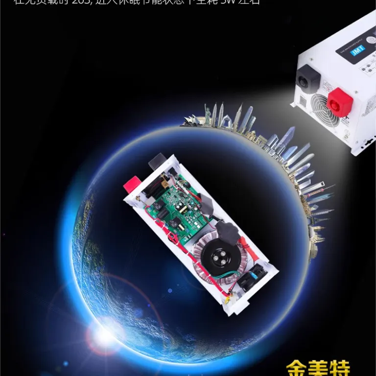 اینورتر موج سینوسی خالص 24V به 220V 3000W اینورتر خودرویی پرقدرت هوشمند فرکانس صنعتی