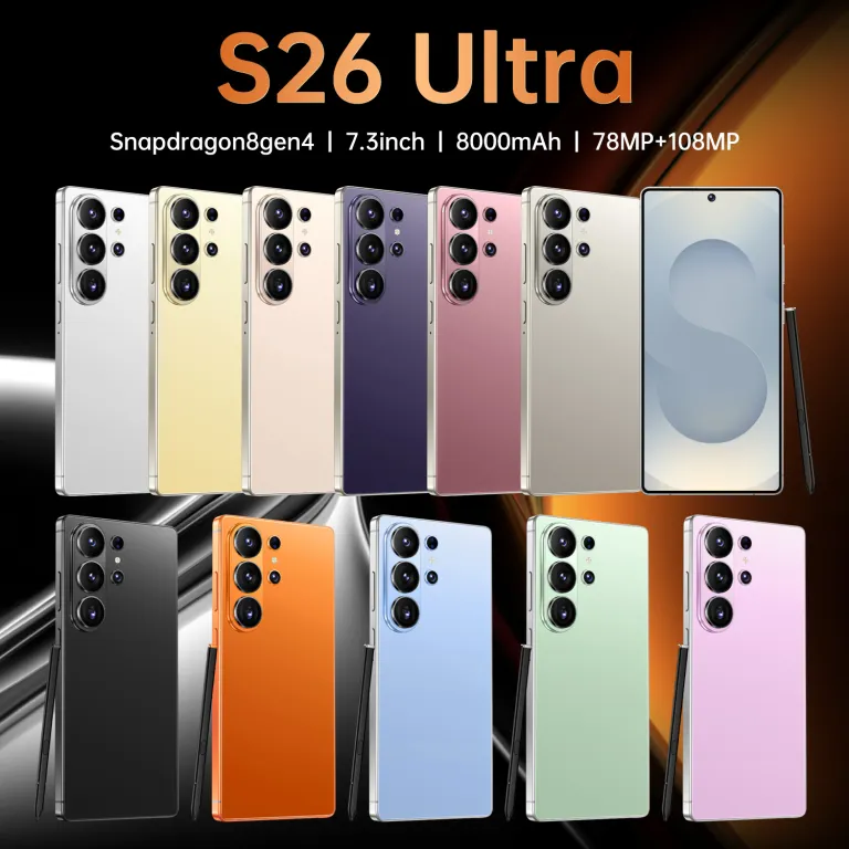 گوشی هوشمند جدید s26 ultra نسخه جهانی 5G اندروید یکپارچه 16+1 پرفروش عمده فروشی برون‌مرزی تیک‌تاک