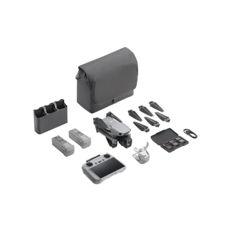 پهپاد دوربین دوگانه پرچمدار DJI DJIAir3S مناسب برای عکاسی هوایی حرفه‌ای با کیفیت بالا، مناسب سفر، با اجتناب فعال از موانع و قابلیت تعقیب