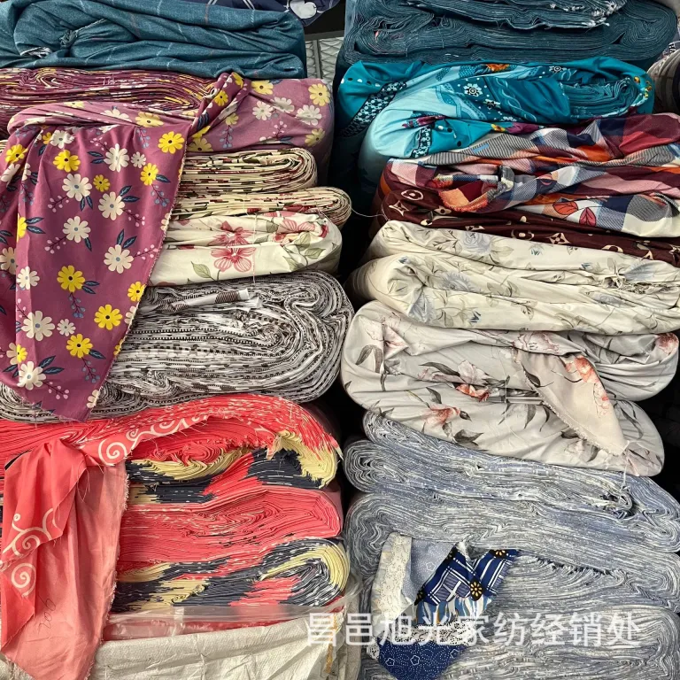 پارچه درجه دو چاپی موجودی کارخانه، پارچه پنبه اکولوژیک و کشمیر گیاهی، پارچه بزرگ به صورت کیلویی عمده