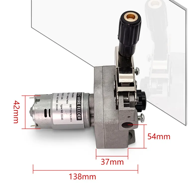 دستگاه جوش قوسی با گاز محافظ 5 کیلوگرم بدون گاز DC24V موتور سیم‌کش دستگاه جوش قوسی با گاز محافظ موتور سیم‌کش مجموعه یکپارچه