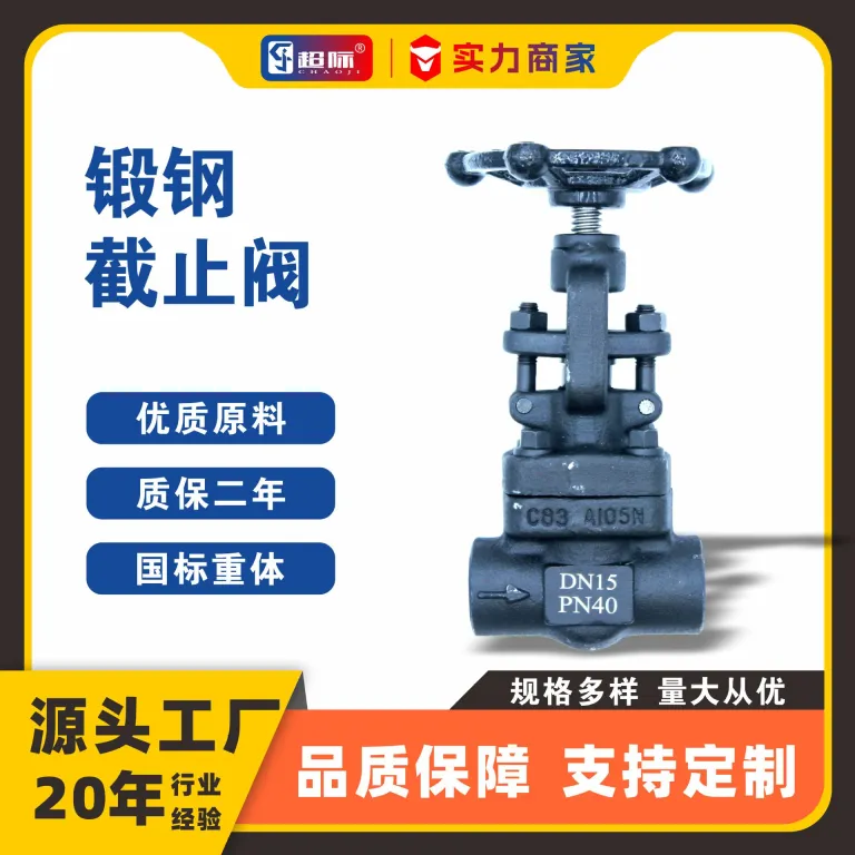 شیر توقف فولاد آهنگری مقاوم به دما و فشار بالا J61H/W/Y با اتصال جوشی/سوکتی Stop Valve