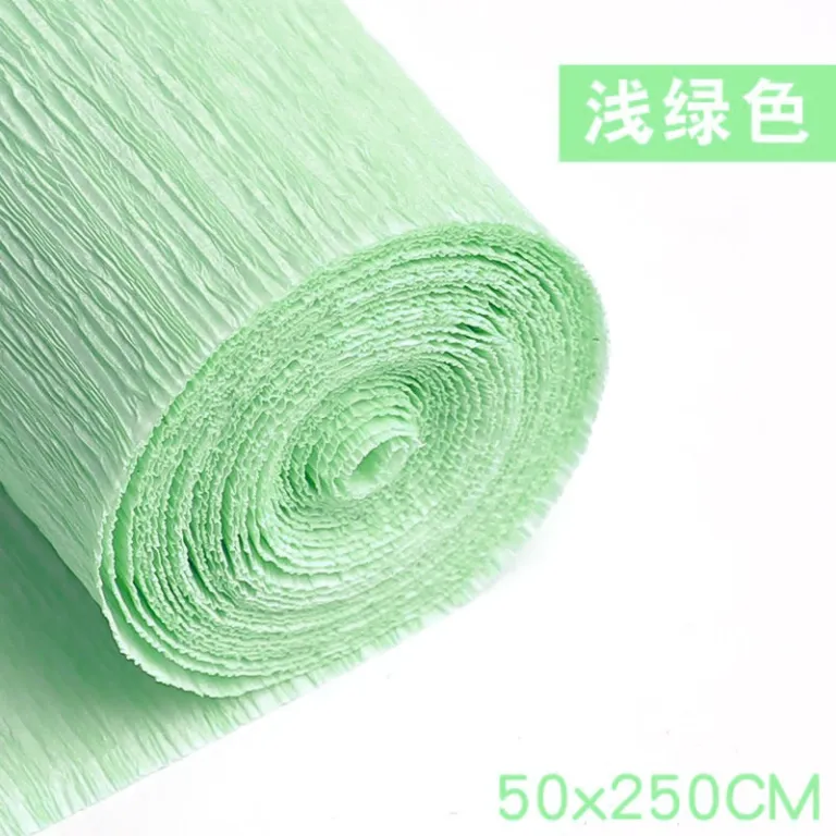 فروش مستقیم کارخانه، کاغذ کرپ رنگی ضخیم، مواد ساخت گل دستی، کاغذ DIY چین‌دار، کاغذ دستی برای گل رز