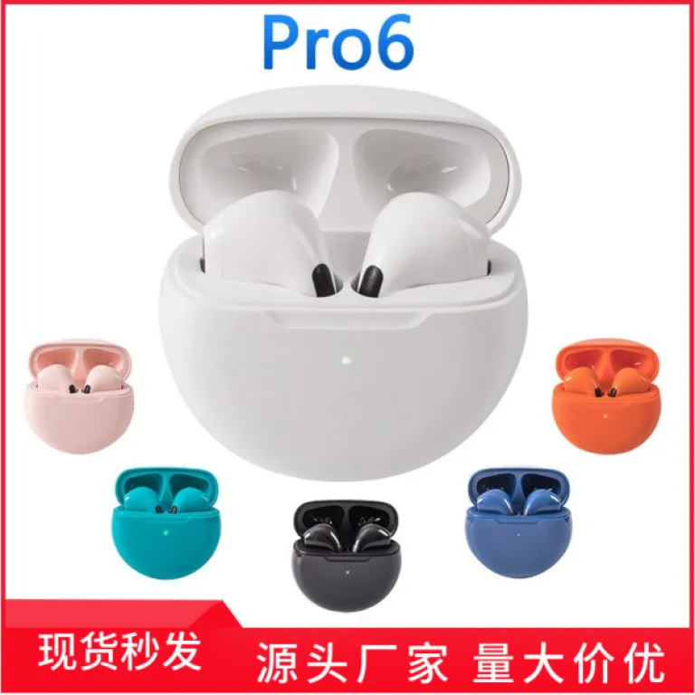 هدفون بلوتوث بی‌سیم توگوشی با عمر باتری طولانی مخصوص ورزش TWS Pro6 عرضه ویژه برون‌مرزی