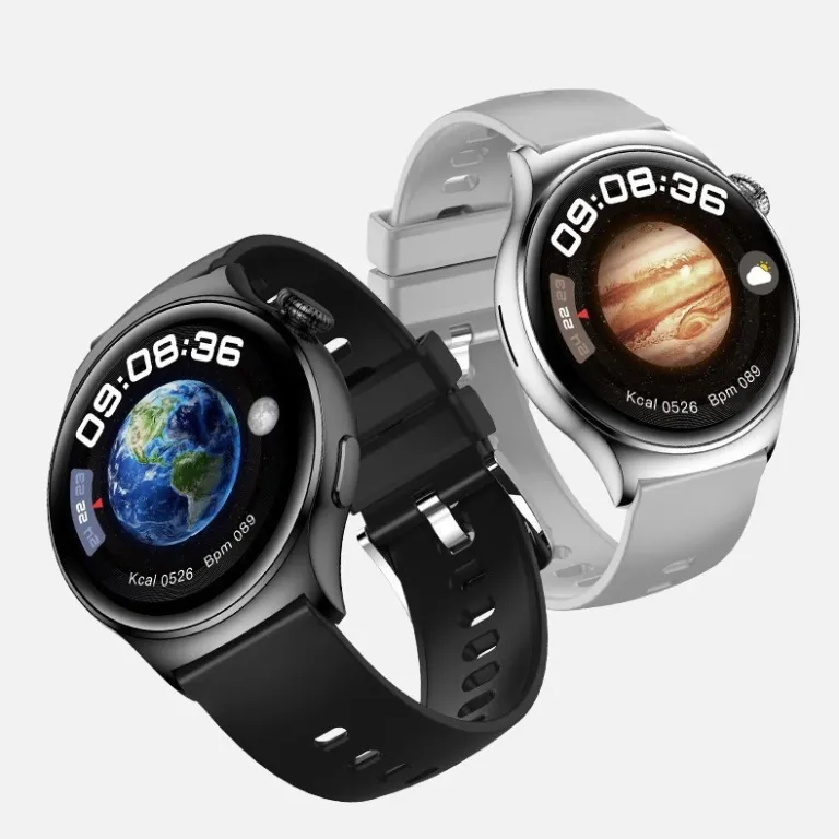 ساعت هوشمند Huaqiangbei Watch4 Pro با صفحه گرد، پشتیبانی از Alipay، NFC، تماس بلوتوثی و چندکاره ورزشی