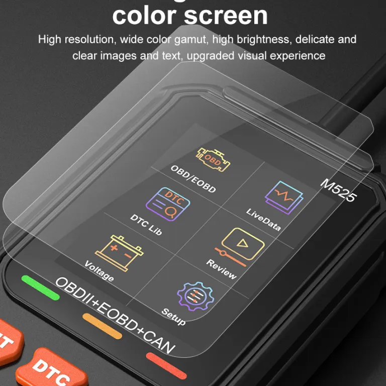 OBD2 تستر باتری خودرو M525 دستگاه عیبیاب خودرو دستگاه تشخیص خطای خودرو رمزگشا محصول صادراتی باکیفیت