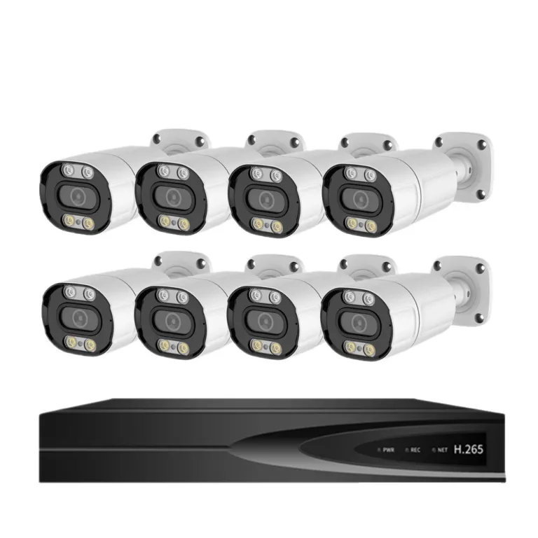 کیت دوربین مداربسته Acarte 8mp 4k تمام‌رنگی POE