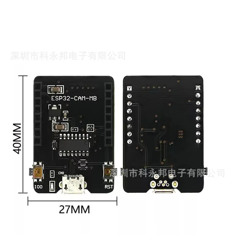 برد توسعه ESP32-CAM ماژول وای‌فای و بلوتوث ESP32 مبدل پورت سریال مناسب برای دوربین OV2640/5640