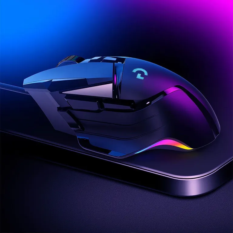 ماوس گیمینگ مکانیکی باسیم G502 با نور RGB و ماکرو مخصوص بازی‌های LOL و PUBG مناسب کافی‌نت