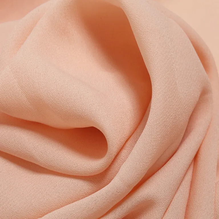پارچه آستری ارزان قیمت با طرح ساتن ابریشمی، پارچه چیندار ژرژت و کرپ دوشین برای آستر لباس، زیرپوش دامن، پارچه ساده برای لباس هانفو