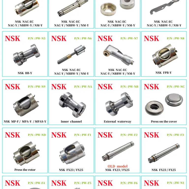 SR144TLZN بلبرینگ پرسرعت هندپیس دندانپزشکی 8 گلوله سرامیکی 55 بلبرینگ بی‌صدا ده هزار دور سازگار با هندپیس NSK