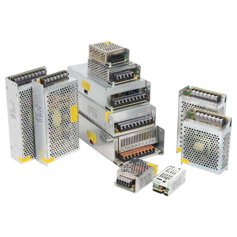منبع تغذیه سوئیچینگ پرقدرت 220v به 12v ترانسفورماتور / سری 5v24v36vS منبع تغذیه قاب آلومینیومی برای نوار LED و تابلو