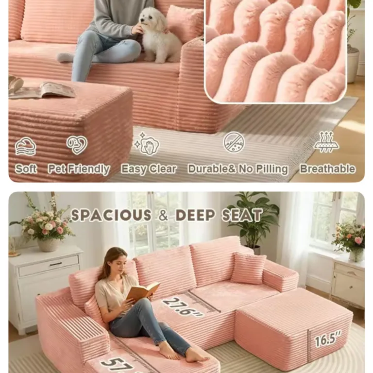 مبل بدون اسکلت فشرده پرفروش اروپا و آمریکا بسته‌بندی وکیوم حمل آسان BonelessSofa عمده کارخانه کانتینری