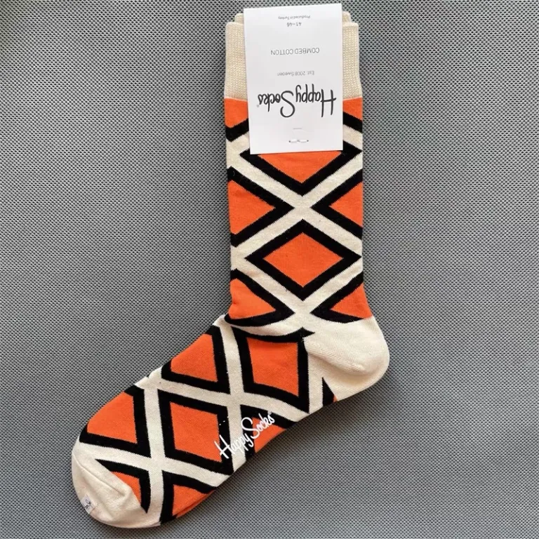 جوراب رنگی HappySocks مردانه طرح کارتونی فانتزی اینستاگرامی ساق‌متوسط بیرونی خیابانی