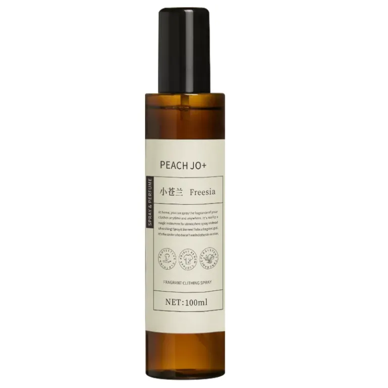 اسپری خوشبوکننده لباس و پارچه PEACH JO+ با ماندگاری بالا، از بین برنده بوی نامطبوع و تصفیه‌کننده هوا