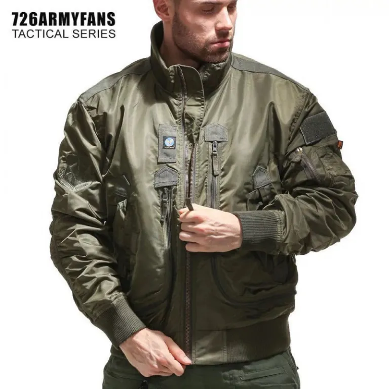 726 ژاکت خلبانی بیسبال یقه‌ایستاده مردانه