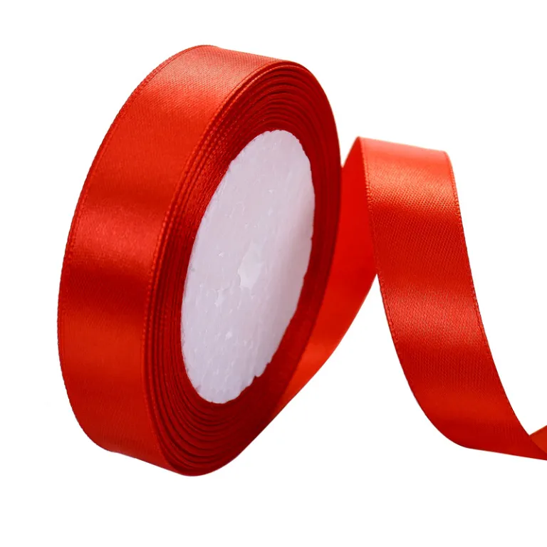 فروش مستقیم کارخانه روبان ساتن کیک 2cm سانتی‌متر، روبان بسته‌بندی هدیه، روبان تزئینی پلی‌استر برای مراسم عروسی، فروش عمده روبان رنگی