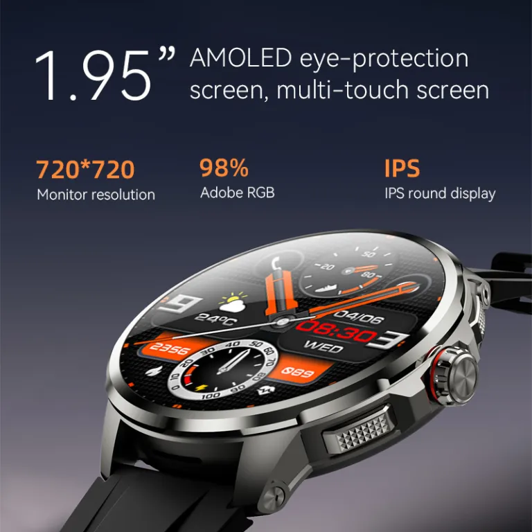 ساعت هوشمند بین‌المللی H99 با صفحه گرد و سیمکارت 1.95 اینچ صفحه AMOLED 5G تماس تصویری smart watch