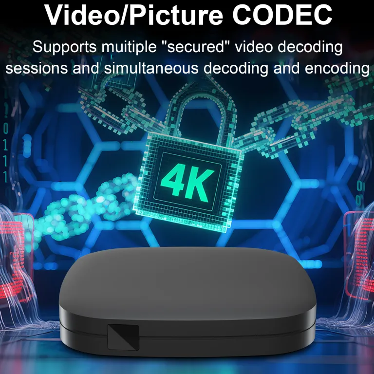 ست‌تاپ‌باکس IM 4K5G دو بانده WiFi6 پخش روان با کیفیت بالا، پشتیبانی از بلوتوث و کنترل صوتی
