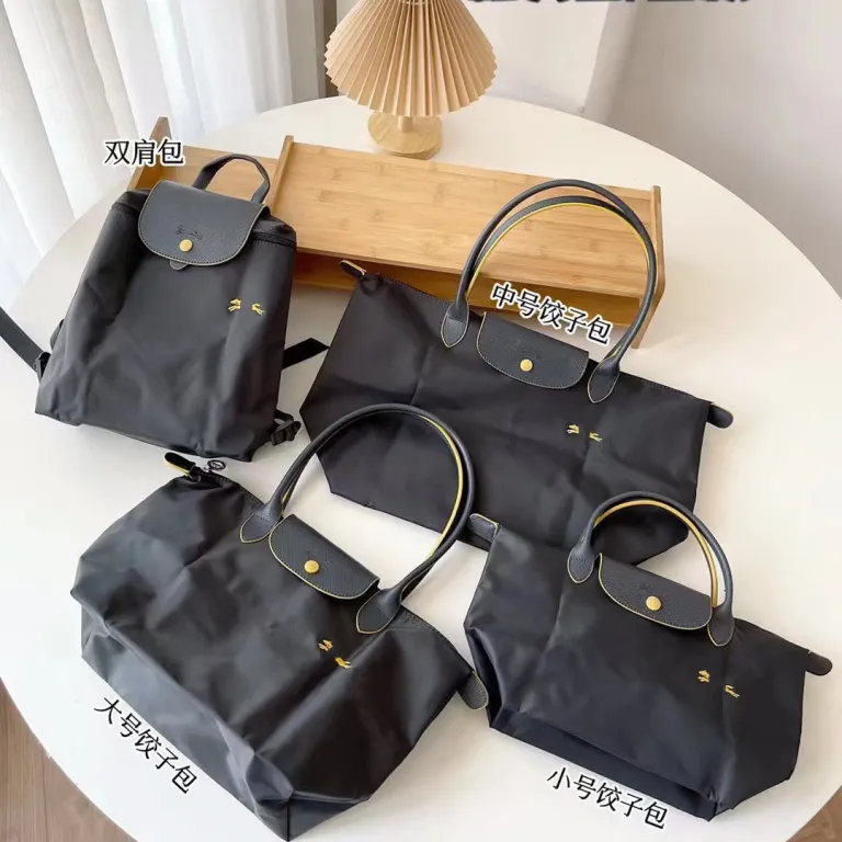 کیف توت Longchamp 70 مدل گلدوزی سالگرد، کیف دوشی، کیف دستی، کیف مامان، مناسب استفاده روزانه با ظرفیت بالا